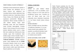 Toprak Analizi Yaptır - Ankara İl Gıda Tarım ve Hayvancılık Müdürlüğü