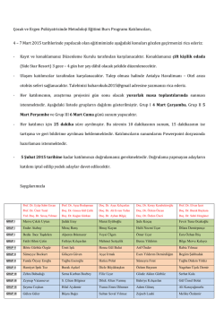 Katılım - &Ccedil;ocuk Ergen Kongre