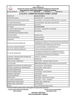 0 - Kartal Koşuyolu Yüksek İhtisas Eğitim ve Araştırma Hastanesi
