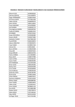 erasmus+ ingilizce kursundan yararlanmaya hak kazanan