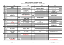 end&uuml;stri m&uuml;hendisiliği ders programı