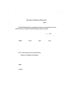 ÖNEMLİ!!!2015 YILI HASSAS TERAZİ KALİBRASYONLARI