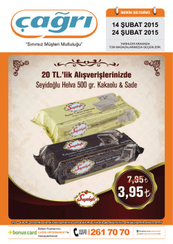 14 ŞUBAT 2015 24 ŞUBAT 2015