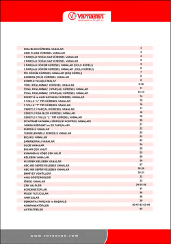 fiyat listesi - VARNASAN VANA SANAYİ ve TİCARET A.Ş.
