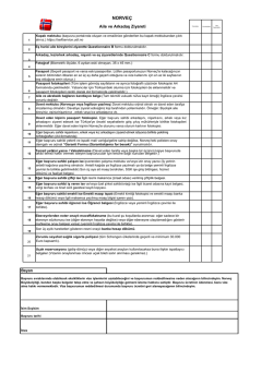 Checklist Aile Arkadaş Ziyareti