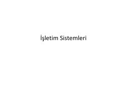 İşletim Sistemleri - Ismail Rakip Karas