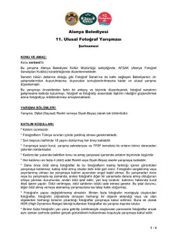 alanya belediyesi ulusal fotoğraf yarışması