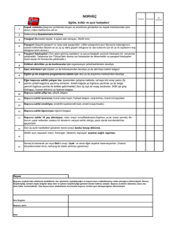 Checklist Spor K&uuml;lt&uuml;rel Ziyaret