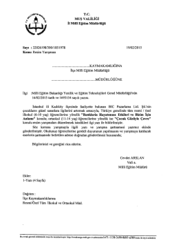 Duyuru İ&ccedil;in Tıklayınız.