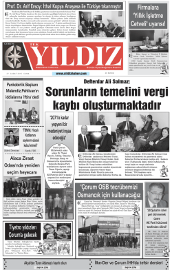 Günlük Gazetenin Tamamını Okumak İçin TIKLAYIN