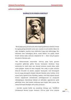 Türkmeni Öwreniş Merkez Basmaçyly