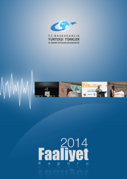 2014 Faaliyet Raporu - Yurtdışı Türkler ve Akraba Topluluklar