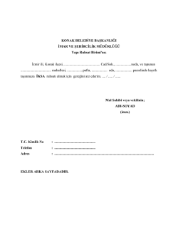 İksa Ruhsatı M&uuml;racaatı