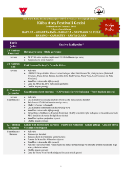 K&uuml;ba Ateş Festivali Gezisi