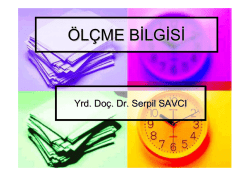 &Ouml;L&Ccedil;ME BİLGİSİ