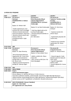 bilimsel program - akademikgeriatri2015.org