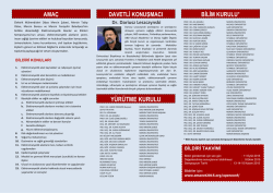 Sempozyum Broş&uuml;r&uuml;