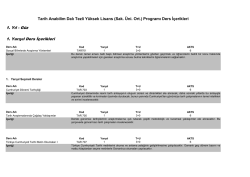 Ders İ&ccedil;erikleri