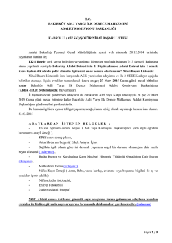 657 SK. - Bakırk&ouml;y Adalet Sarayı