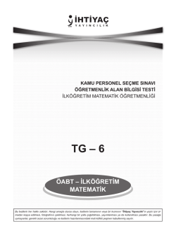 İlk&ouml;ğretim Matematik 6