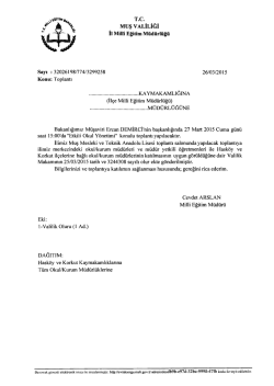 Duyuru İ&ccedil;in Tıklayınız