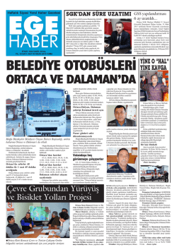 &Ccedil;evre Grubundan Y&uuml;r&uuml;y&uuml;ş ve Bisiklet Yolları Projesi