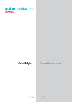 Genel Bilgiler General Information