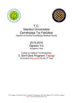 T.C. İstanbul &Uuml;niversitesi Cerrahpaşa Tıp Fak&uuml;ltesi