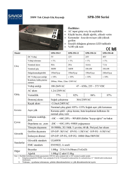 SPB-350 Serisi
