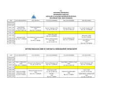 2014-2015 G&Uuml;Z YARI YILI METALURJİ VE MALZEME