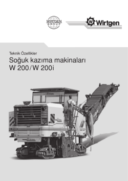 So&curren;uk kazıma makinaları W 200 / W 200 i