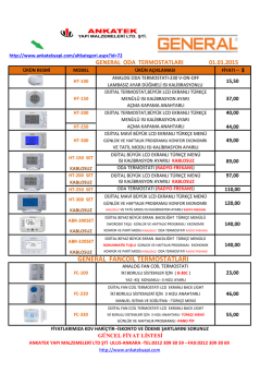 &Uuml;r&uuml;n Fiyat Listesini g&ouml;rmek i&ccedil;in tıklayınız.