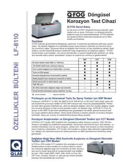 &Ouml;ZELLIKLER B&Uuml;LTENI LF -8110 - Q-Lab