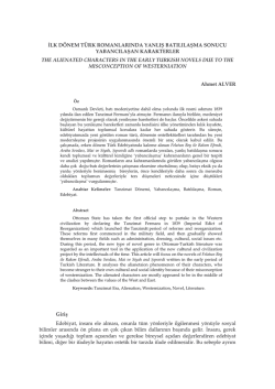 LK DÖNEM TÜRK ROMANLARINDA YANLIŞ