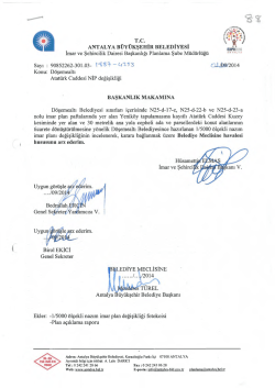 G&uuml;ndemin 88.Maddesi - Antalya Belediyesi