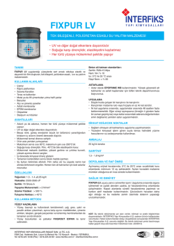 FIXPUR LV - İnterfiks Yapı Kimyasalları
