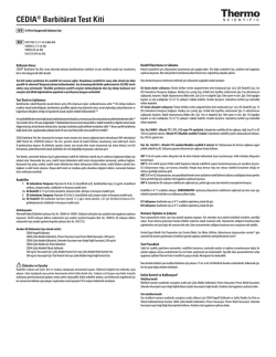 CEDIA&reg; Barbit&uuml;rat Test Kiti