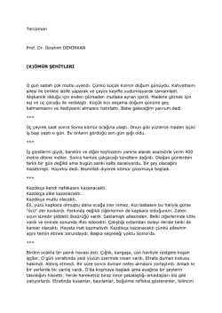 Terc&uuml;man Prof. Dr. İbrahim DEMİRKAN (K)&Ouml;M&Uuml;R ŞEHİTLERİ O g&uuml;n