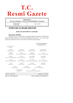 T.C. Resm&icirc; Gazete