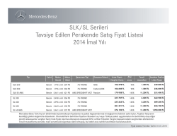 Fiyat listesi (PDF) - Mercedes-Benz