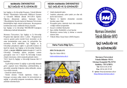 iş&ccedil;i sağlığı ve iş g&uuml;venliği