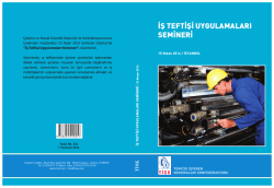 İŞ TEFTİŞİ UYGULAMALARI SEMİNERİ