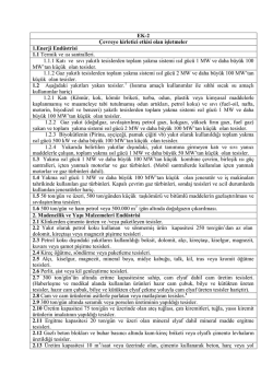 Ek-2 Listesi - Bahem &Ccedil;evre M&uuml;hendislik