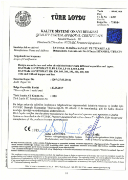 KALİTE sİsTEMİ oNAYı BELGESİ QUALJTY