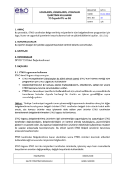 GP 11 Logo Lisans ve Uygunluk Isaretlerinin Kullanimi Rev10