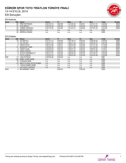 Elit Sonu&ccedil;ları