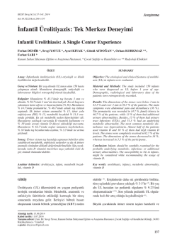 Tek Merkez Deneyimi - İstanbul Kanuni Sultan S&uuml;leyman EAH