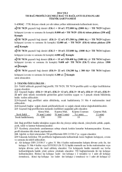 TH 70/29 ve TH 70/34 GE&Ccedil;MELİ BAĞ DEMİRİ ve BAĞLANTI