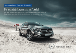 Bu avantajı ka&ccedil;ırmak mı? Asla! - Mercedes