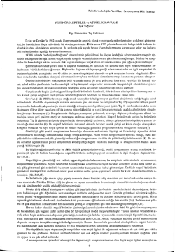 Psikofarmakolojide Yenilikler Sempozyumu 1991 İstanbul YENİ